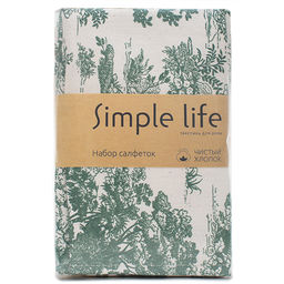 Набор салфеток декоративных 35х35 - 6 шт, саржа Гербариум ВБ 35х35 - Традиция фото 14