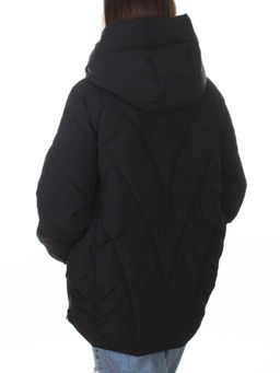 9913 BLACK Куртка зимняя женская (150 гр. холлофайбер)