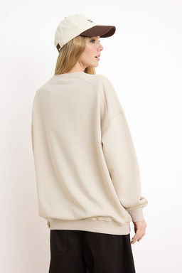 Tas Regular/Normal Kal?p Dusuk Kol Uzun Kollu 3 Iplik Sardonsuz Orme Sweatshirt TWOSS26SW00010 - Trendyolmilla фото 4