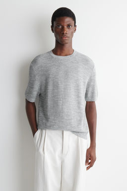 CAMISETA DE PUNTO BOUCL? RELAXED FIT