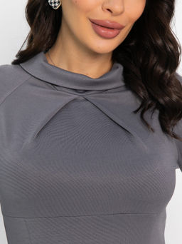 Платье трикотажное Эмми (серое) П14598-10М