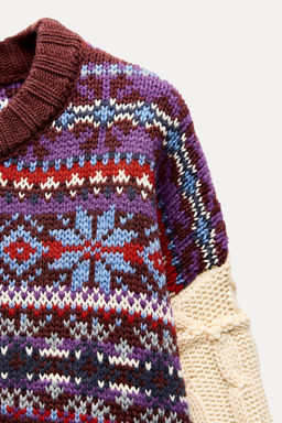 JACQUARD KNIT SWEATER - Zara фото 3
