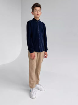 CRB wear/CWJB 63618-41 Рубашка для мальчика,темно-синий/Ex.Cherubino  фото 4