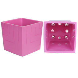 Горшок для цветов пластмассовый Квадро 3,3л, д16см, h16см, со вставкой, вереск (Россия) - Домашняя мода фото 2