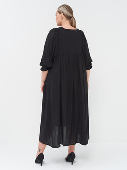 Платье со сборкой PP20904BLK00