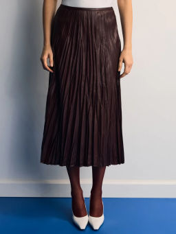 Плиссированная юбка миди / Zarina