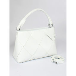 Сумка женская натуральная кожа GU 2033-6610, 1отд+карм/пер, плечевой ремень, белый SALE 259870 - Adelia фото 6