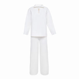 Костюм женский: джемпер, брюки, MINAKU: Casual Collection, размер 48, экрю
