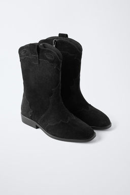 SPLIT SUEDE COWBOY BOOTS, CHARACTERISTICS - Zara фото 8