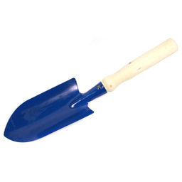 Совок хозяйственный посадочный 8,5х16см, s0,08см, сталь, окрашенный, деревянный черенок 20см (Россия)