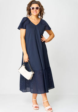 Платье EVA GRANT 7297А темно-синий