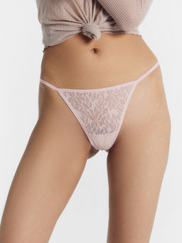 Цена за 2 штуки! Трусы женские стринги в розовом цвете лотос 412585 - Mark formelle фото 2