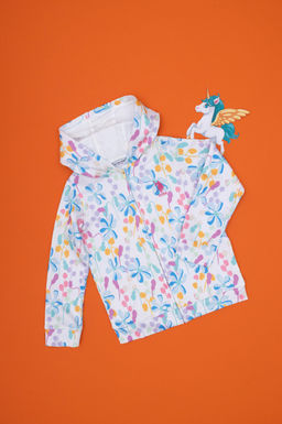 K_z _ocuk Beyaz Sweatshirt Sepette S_rpriz _ndirim