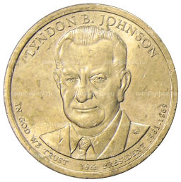 1 доллар 2015 года P Линдон Джонсон 36-й президент США