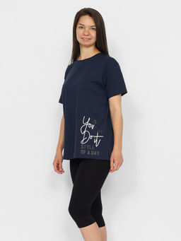CRB wear/CSXW 90058-41 Комплект женский (туника, бриджи),темно-синий/Ex.Cherubino