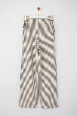 Cok Renkli Cizgili Beli Lastikli Pantolon TWOSS25PL00134
