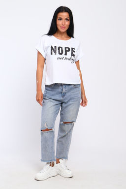 Футболка с надписью Nope, not today, Арт. 804