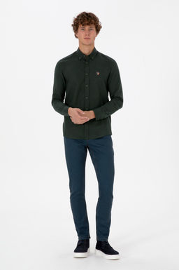 Erkek Koyu Ye_il Uzun Kollu Basic G_mlek Sepette S_rpriz _ndirim - U.s. polo assn фото 4