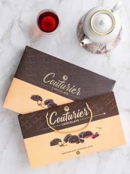 Двойная БЕЖЕВАЯ набор конфет,вес 320 гр (Кутюрье)