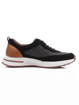 03-10-56 BLACK/GREY Кроссовки мужские (натуральная замша, натуральная кожа, текстиль) - Фабричный китай фото 7