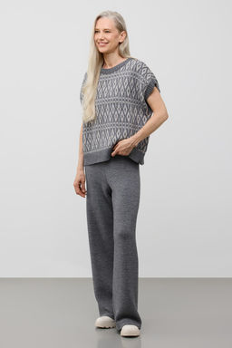 ЕВ 30247/ш/тем.серый меланж жилет жен