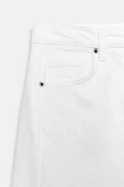 BERMUDA DENIM RELAXED TIRO MEDIO ZW COLLECTION / Blanco - Zara фото 8