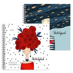 Скетчпад 195х195 мм, 80 л, блок - белый офсет 100 г/м?, арт. 62841 СОСТОЯНИЕ ДУШИ