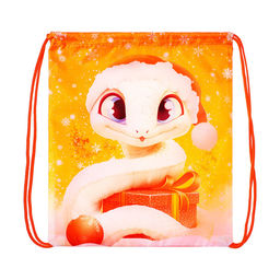 Мешок новогодний под сладости «Змея» (мягкий полиэстер, плотность 210D) 29×34 см