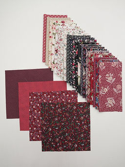 Набор тканей для рукоделия Импортный хлопок: Кармина, 20*20 см, 25 шт - Купава фото 7