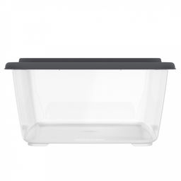 Контейнер для продуктов Гурман 3,5л, 26,6х19,8х9,8см, полипропилен, графит, подходит для СВЧ и заморозки (Россия) - Домашняя мода фото 3