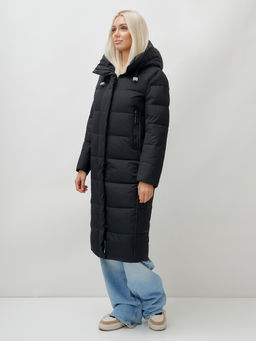 Пальто зимнее MTFORCE 9606Ch женское черное утеплитель 270 г/м²  фото 4