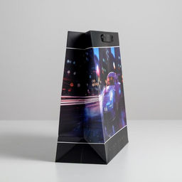 Пакет подарочный ламинированный квадратный, упаковка, Stay Fast, 30 х 30 х 12 см