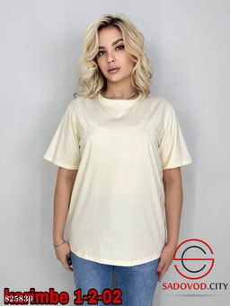 Футболка женская однотонная
