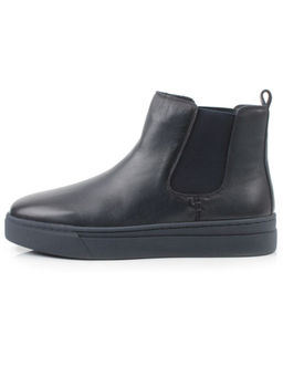 05-X30310A-7 DK. BLUE Ботинки демисезонные мужские (натуральная кожа, байка)