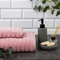 Полотенце махровое Этель Waves розовый, 70х130 см, 100% хлопок, 460 гр/м2