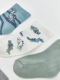 Desenli Erkek Bebek Soket ?orap 5li