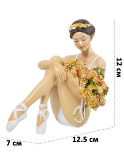 Статуэтка 12,5*7*12 см Балерина с цветами в белом - Elan gallery фото 19
