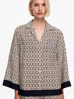Camisa resort en mezcla de lyocell - H&m фото 5