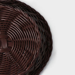 Корзинка для хлеба и фруктов Доляна Древо, 21216.5 см, пластик, плетёная, коричневая фото 5