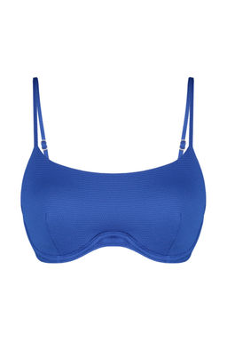 TRENDYOLMILLA Saks Balkonet Dokulu Bikini Ustu TBESS24BU00160  фото 6