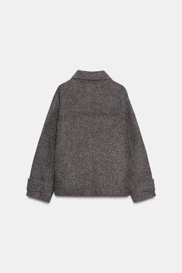 HERRINGBONE SHORT COAT - Zara фото 7