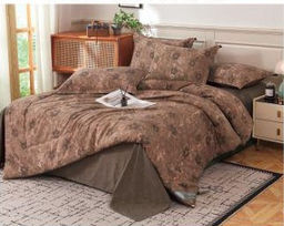 КПБ с одеялом простыней и наволочками KOLOCO 33-78 КОРИЧНЕВЫЙ