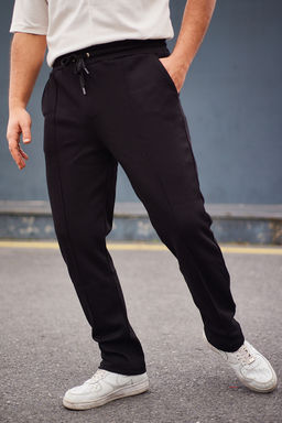 TRENDYOL MAN Siyah Regular/Normal Kesim Dokulu Dikis Detayl? Esofman Alt? TMNAW25EA00000 - Trendyolmilla фото 12