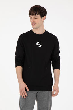 Мужской черный свитшот Неожиданная скидка в корзине