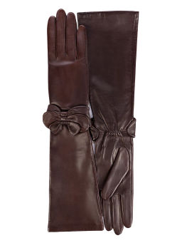 Перчатки женские ш/п F-IS0075 d.brown