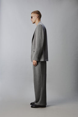 BLAZER RELAXED FIT TRAJE ESPIGA / Gris - Zara фото 4
