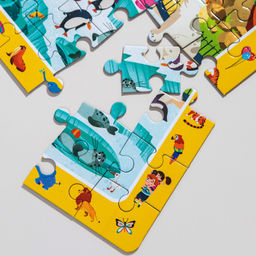 ElBascoKids / Пазл на внимательность Зимняя деревня 80 элементов - El`BascoKids фото 53