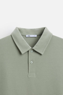 TEXTURED POLO SHIRT - Zara фото 38