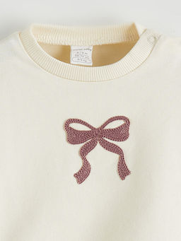 Bisiklet Yaka K?z Bebek Sweatshirt ve Tayt