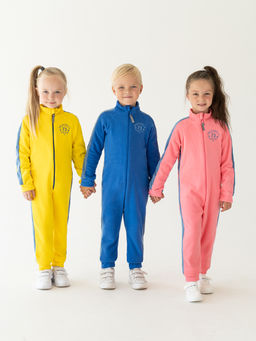 Комбинезон детский флисовый желтыйджинс пш